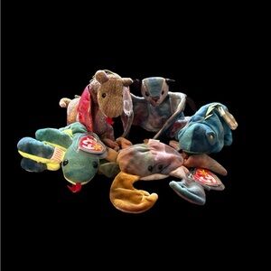 Ty Dark Tye Dyed Beanie Babies